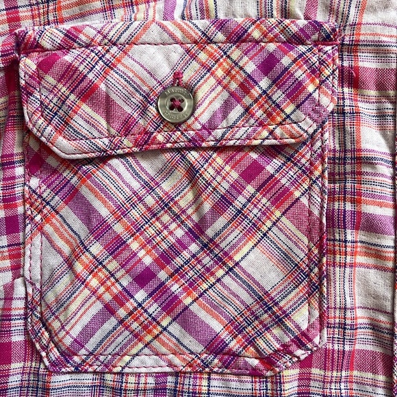 Like new Marmot plaid long sleeve top - Picture 3 of 14